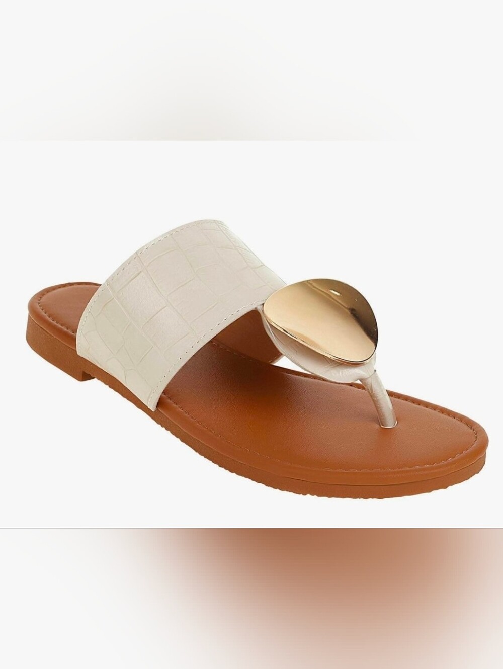 oiangi Sandals Women Dressy Casual Falt Clip Toe Flip Flops SZ 9